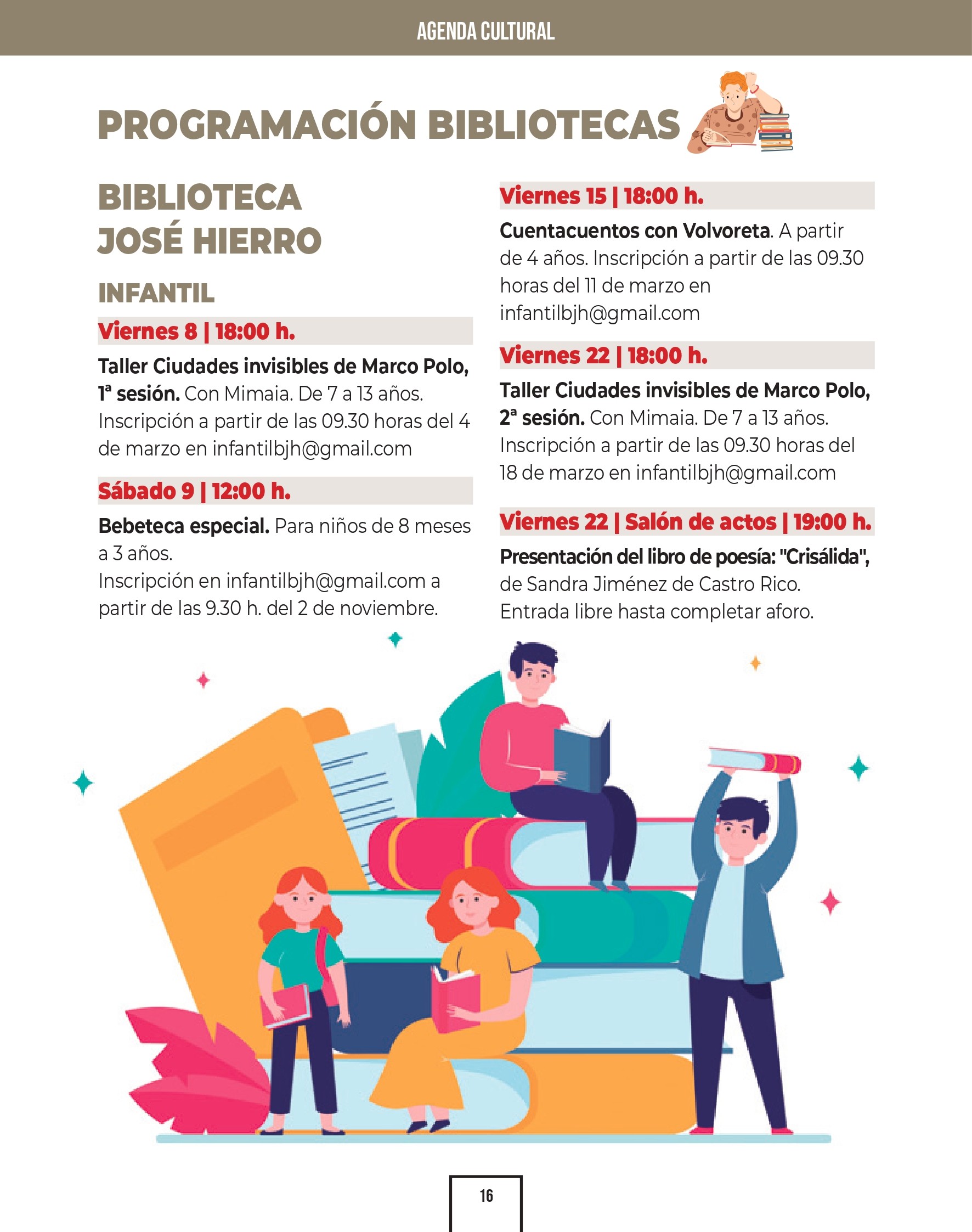 PROGRAMACION CULTURAL MARZO page