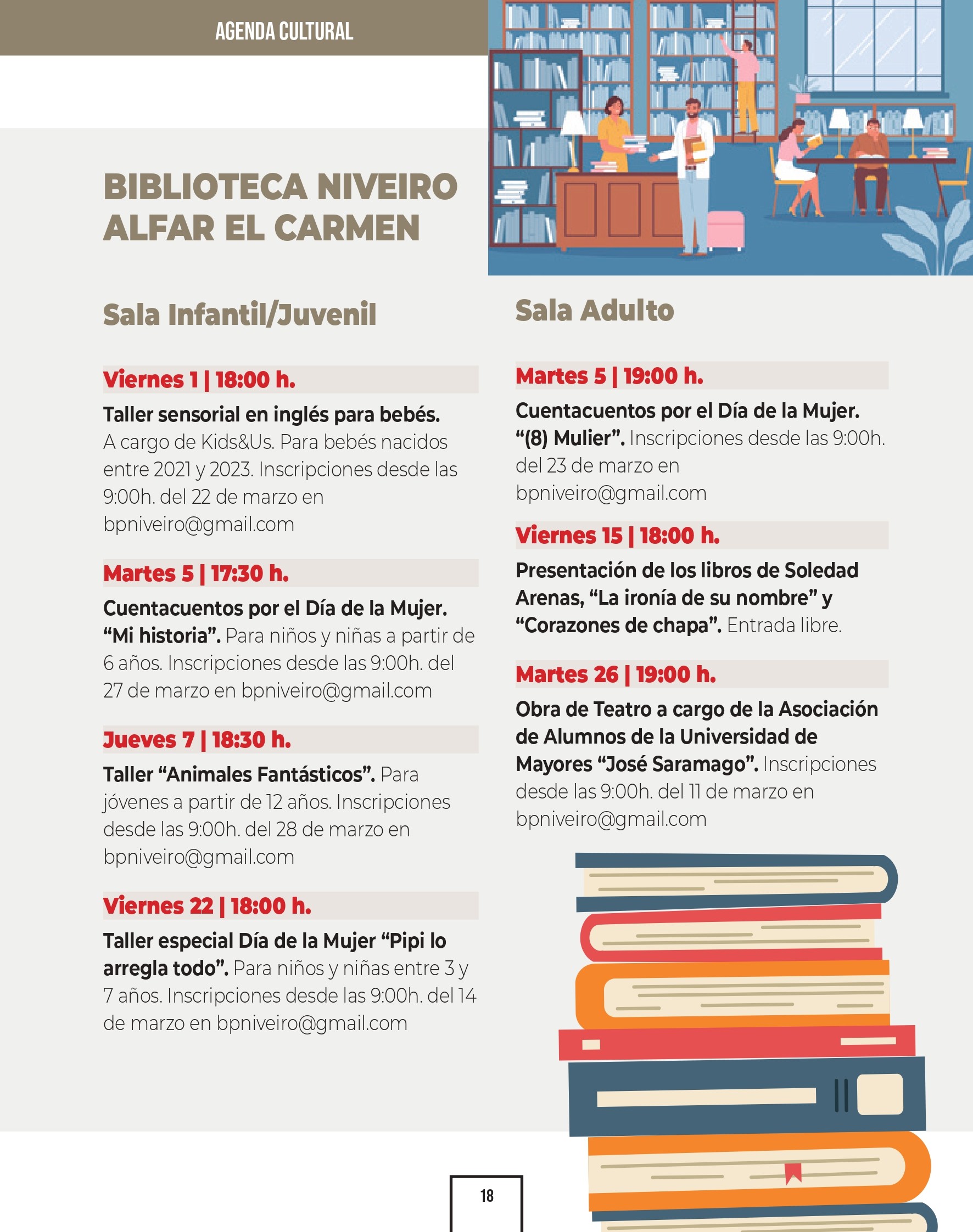 PROGRAMACION CULTURAL MARZO page